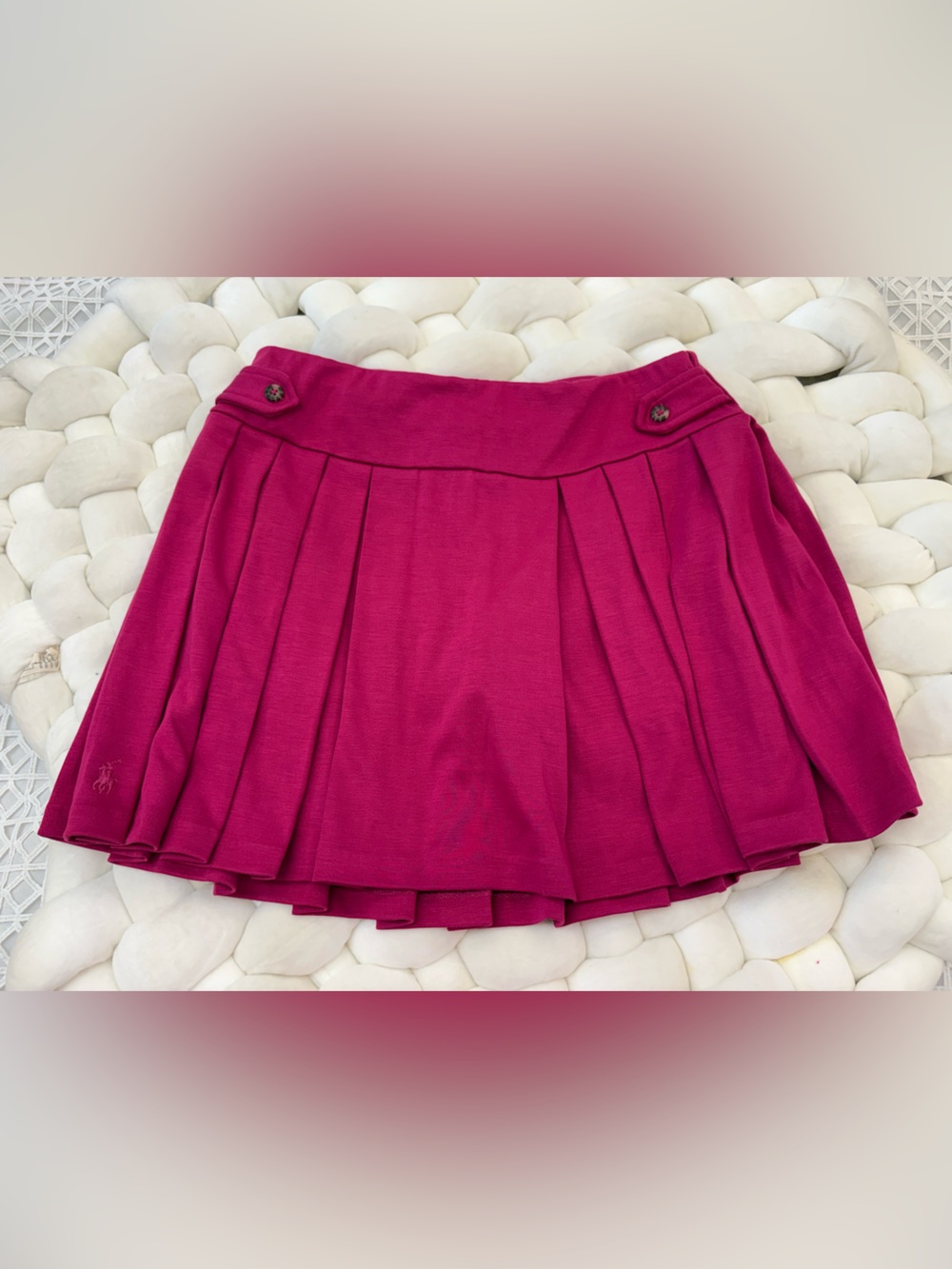 Polo Ralph Lauren Pleated Skirt in Fuchsia Pink